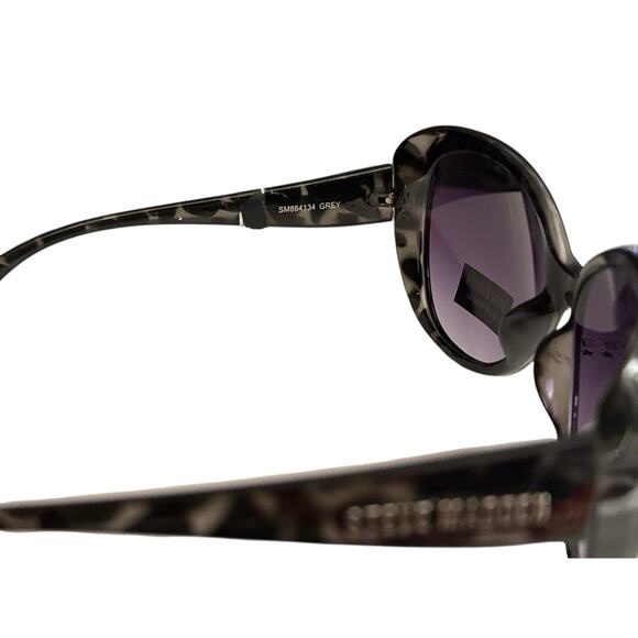 Steve Madden Tortoise Shell Cat Eye Womens Sunglasses SM864134 Grey - Picture 5 of 6